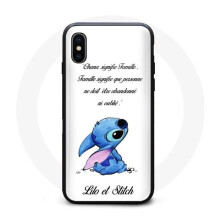 Coque - Disney - Stitch - Flexible - Negro - Iphone XS Max