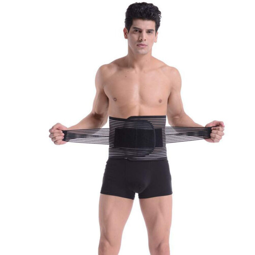Adjustable Back Support Belt with Double Pull Compression, Breathable Mesh Lumbar Brace for Men and Women