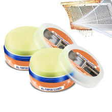 160g Stainless Steel Cleaner and Metal Polish Cream, Deep Cleaning Rust Remover for Kitchen Pots and Stoves (2Pcs)