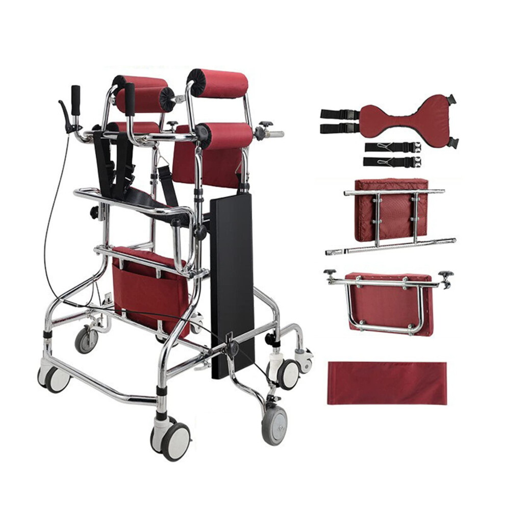 Elderly Walker with Adjustable Height and AntiRollover Stability for Hemiplegia Rehabilitation (A)