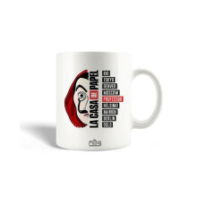 Tazza in ceramica - La Casa De Papel - Stagione 5 - 30cl - Compatibile con lavastoviglie - Bianco