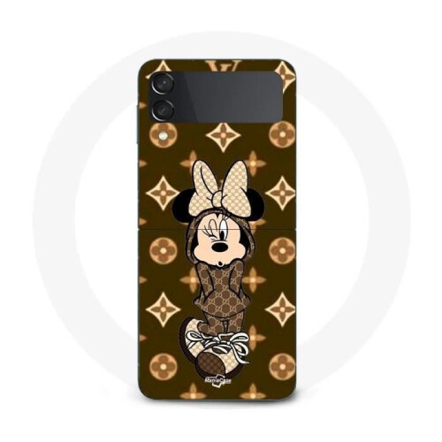 Disney Capa - Disney - Galaxy Z Flip4 - Minnie - Marrom - Flexível