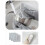 3pcs Non Scratch Wire Dish Cloth Set for Kitchen Cleaning, Quick Dry Reusable Rags Silver White 1