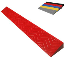 Wheelchair Ramp, Red NonSlip Portable Threshold Ramp 100x13x6cm for Home Doorways and Scooters