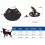 Halloween-Kostüm für Haustiere: Hund, Katze, Hexenumhang, Cape 2