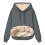 Felpa con cappuccio da donna invernale, calda e casual, foderata in pile sherpa. 1