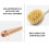 Angle Design Dish Brush Compatible with Kitchen Sink, Non-stick Cookware Safe Multipurpose Cleaning Brushes With Bamboo Handle 3
