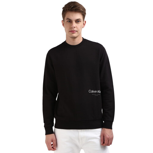 Calvin Klein Sudadera de Cuello Redondo de Algodón Puro Calvin Klein