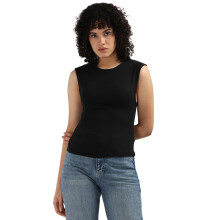 Calvin Klein Zwart Modal Dames Slim Fit Top