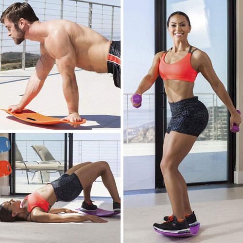 Εκπαιδευτής κορμού Waist Twister, σανίδα ισορροπίας με αντιολισθητικό σχεδιασμ 2
