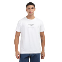 Calvin Klein Herre Hvid T-Shirt (Xxl)