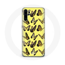 Custodia per Huawei P30 - Huawei - Farfalle - Flessibile - Giallo - Protezione