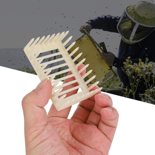 20 Pack Plastic Queen Rearing Box Set, Square Bee Cage for Easy Queen Handling and Beekeeping 2