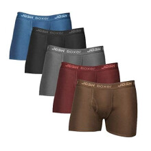 Dixcy Josh Boxer Trunks Masculinos Sólidos Pack De 3 (XL) Sortido