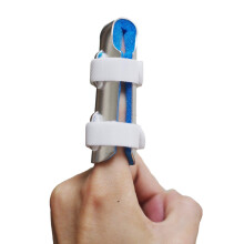 Finger Splint and Mallet Finger Brace with Adjustable Aluminum Support, Comfortable Foam Padding for Pain Relief and Recovery