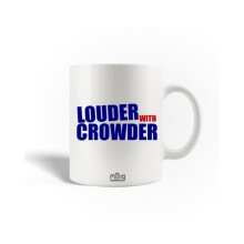 Tazza in Ceramica - MANIACASE - Louder with Crowder - Blu Rosso - 30cl - Compatibile Lavastoviglie