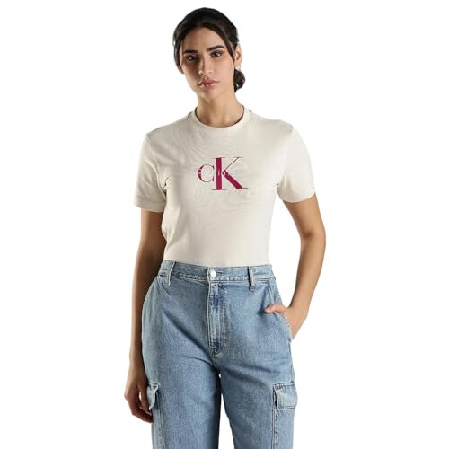 Calvin Klein Logo Regular Fit Baumwoll-T-Shirt