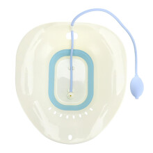 Foldable Sitz Bath for Toilet with Flusher, Postpartum and Hemorrhoid Perineum Care, Blue 36x39cm