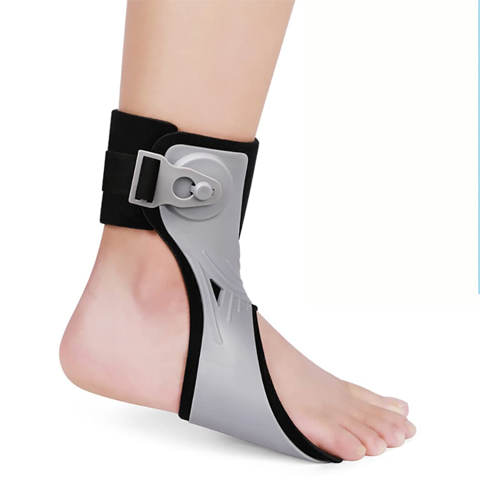 Right Side Large Drop Foot Brace Ankle Foot Orthosis for Foot Drop Correction and Walking Stability