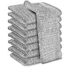 Dishwashing Cloths 8 Pcs Durable Nylon Cleaning Towels Non Scratch Quick Dry for Kitchen