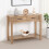 Seconique Tessa 2 Drawer Console Table - Natural Oak Effect 1