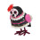 Small Multi-Functional Bird Table Ornament Red Flower Garden & Home Decor 1