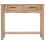 Seconique Tessa 2 Drawer Console Table - Natural Oak Effect 4