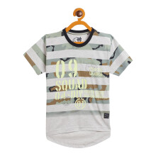 Duke Stardust Jongens Grijs Melange Kleur Katoen T-Shirt met Korte Mouwen