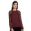 Faballey Dames Regular Blouse (Top05302_Maroon M) 1