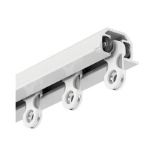 Invisible Ceiling Curtain Track 3.3m White, Recessed Curtain Rod with Smooth Silent Slide for Shower