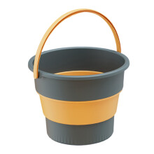 Collapsible Bucket Large Capacity Foldable Design for Camping Outdoor Cleaning Dark Blue L
