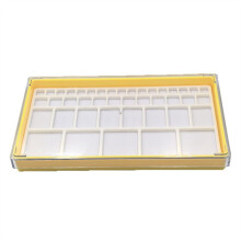 Scatola Portaoggetti per Componenti di Orologi 42Grids - Ideale per Viti e Bilancieri - Gialla