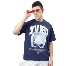 Free Authority Marvel Captain America Graphic T-Shirt Til Mænd