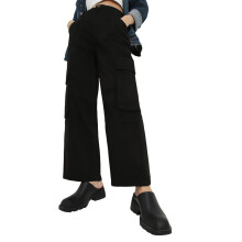 Forever 21 Sorte Cargo Bukser Fwa24Cpaf005002