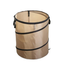 Heavy Duty Collapsible Garden Leaf Bag 37L 10 Gallon Large Capacity Tear Resistant Outdoor Waste Bags Brown