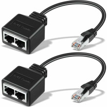 Ethernet-kabelsplitteradapter för CAT 5, CAT 6, utöka nätverksanslutningar med dubbel honport, högkvalitativa material för oavbruten kopplin