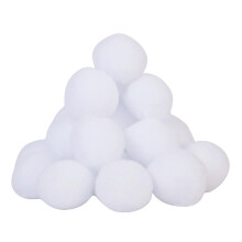 TIERPOP Schneeballschlacht-Set mit 20/30/50 künstlichen Schneebällen – Winterliche Weihnachtsdekoration für drinnen – Geschenk für Kinder