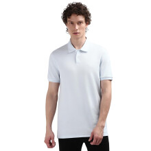 Calvin Klein Blau Polo-Shirt mit Polokragen und kurzen Ärmeln