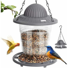 Avian Haven Bird Feeder, Outdoor Hanging Decor, Squirrel Proof Design, Effortless Maintenance, Waterproof Structure, Enhances Garden Appeal,