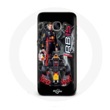 Coque - Red Bull - Samsung Galaxy S6 edge - Rígido - Negro - Fórmula 1 Max Verstappen