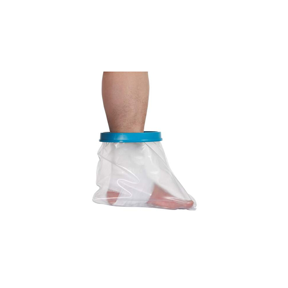 Adult Foot and Ankle Waterproof Cast Cover, 100% Waterproof Seal, Reusable Shower and Bath Protector