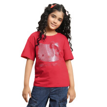 Kidsville Hello Kitty Girls Printed T-Shirt