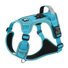 Hondentuigje van mesh voor comfortabel wandelen, spanningsvrij hondentuigje, reflecterend anti-ontsnappingstuigje, verstelbaar, zacht, ademe
