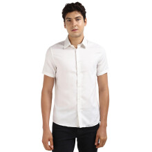 Camisa Blanca Sólida de Algodón Puro Calvin Klein