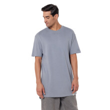 Logo Tab Modern T-Shirt in Lang - Grau (M)