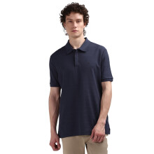 Calvin Klein Blau Gestreiftes Polo-Shirt mit kurzem Arm