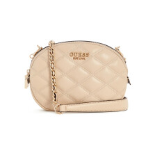 Bolso cruzado Tamsin de doble cremallera en beige claro de Guess