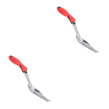 2pcs Manual Weeder Tool with Ergonomic Non Slip Handle for Tough Soil Garden Use Red