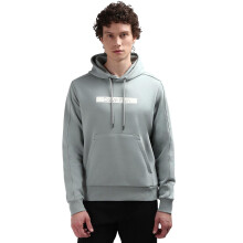 Sudadera de Cuello Redondo de Mezcla de Algodón Calvin Klein Gris Pizarra
