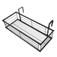 Balcony Railing Planter Holder Iron Hanging Flower Pot Rack Space‑Saving Outdoor Garden Decor